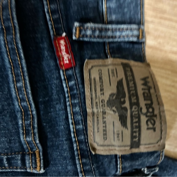 Wrangler Blue Straight Jeans Classic Fit 34x30 - Picture 4 of 6